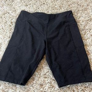 DSG black biker shorts. Size L (14)